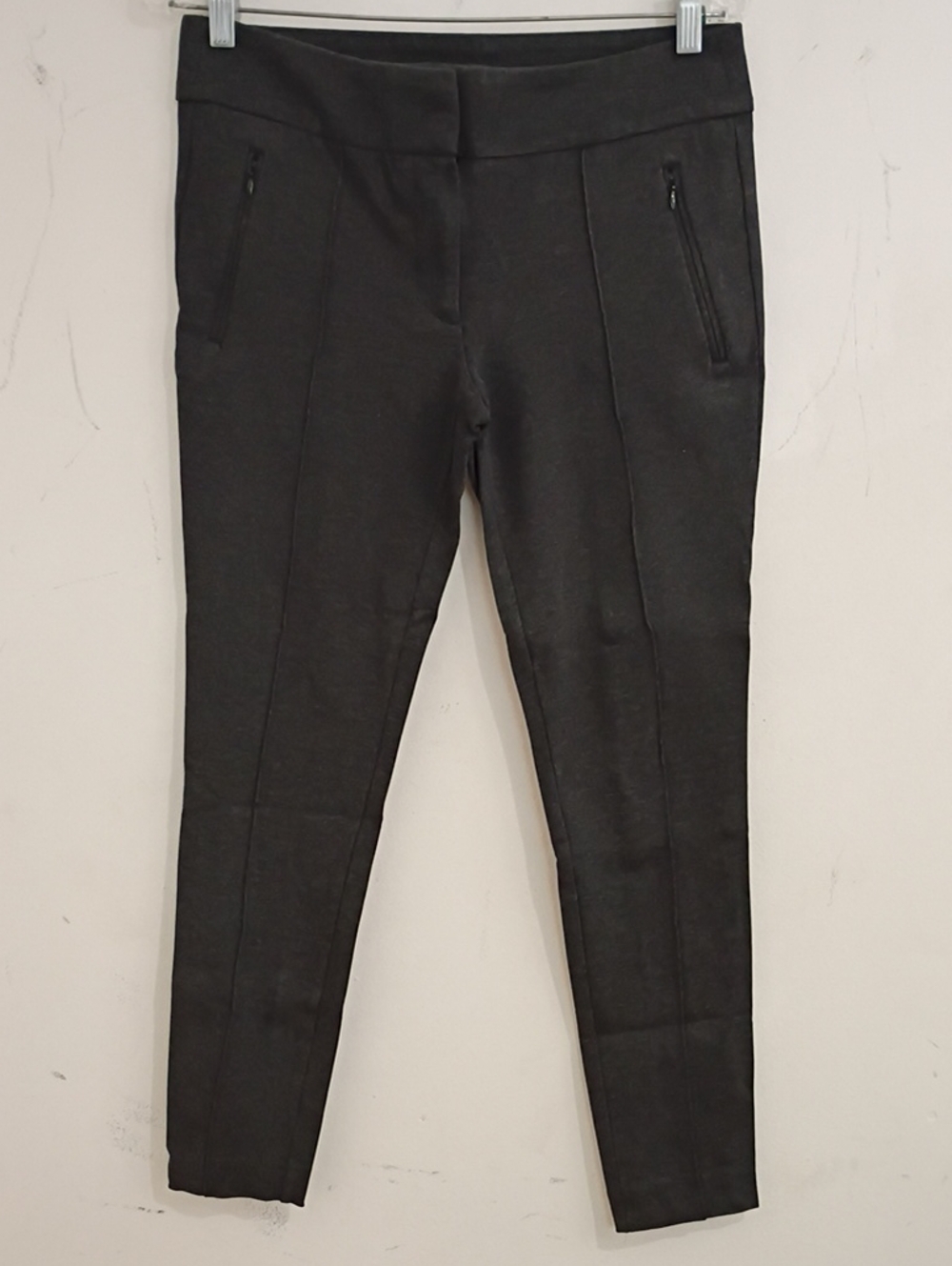 LOFT Black Women's Skinny Ponte Pants with Zip Pockets